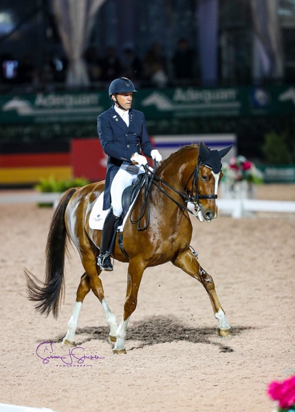 Christoph Koschel (GER) wins the Palm Beach Derby for the fourth consecutive year riding Totem, by Totilas, to over 70% in the final round.