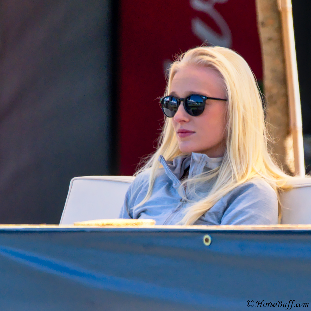 A fan watching the Palm Beach Masters