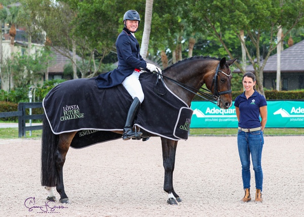 Jan Ebeling and the 10-year-old Status Royal OLD lead the charge in the Lövsta Future Challenge intermediate II, scoring 72.353%.