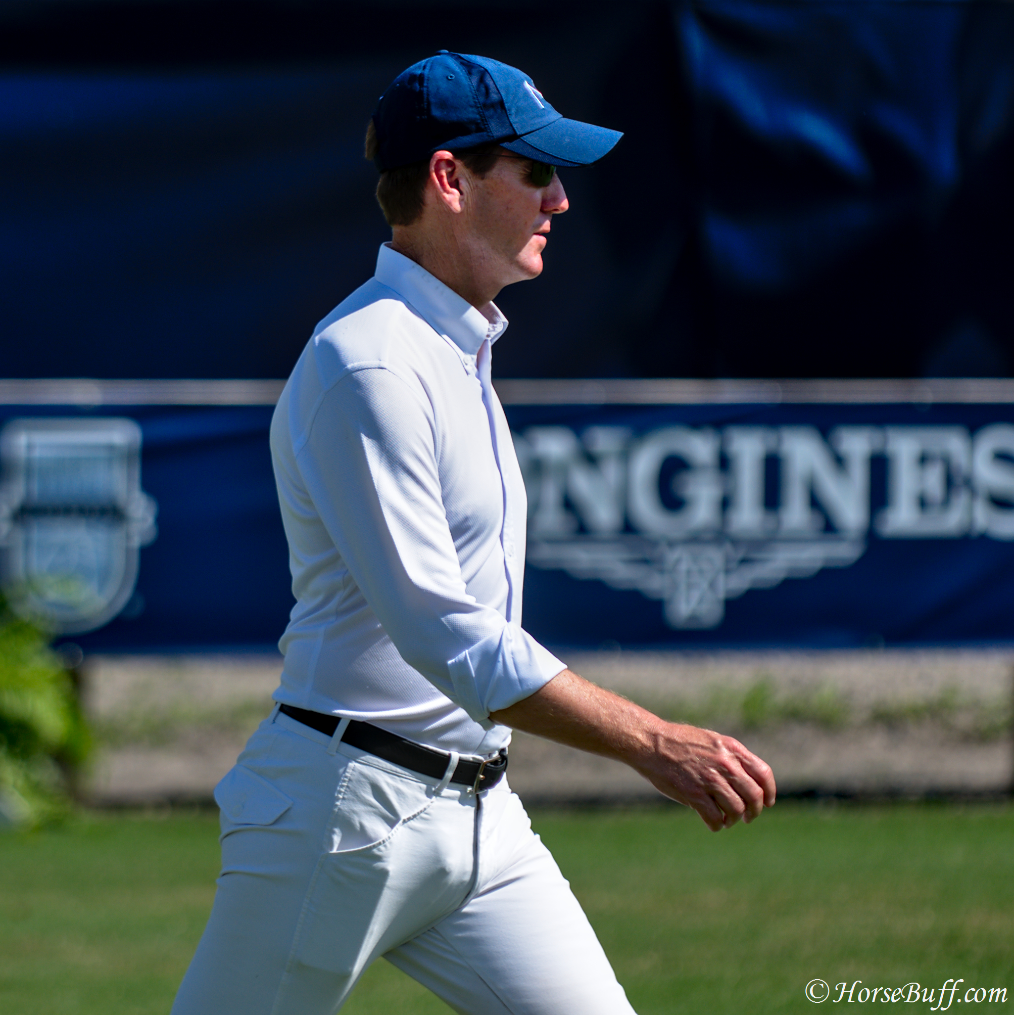  McLain Ward walking the course