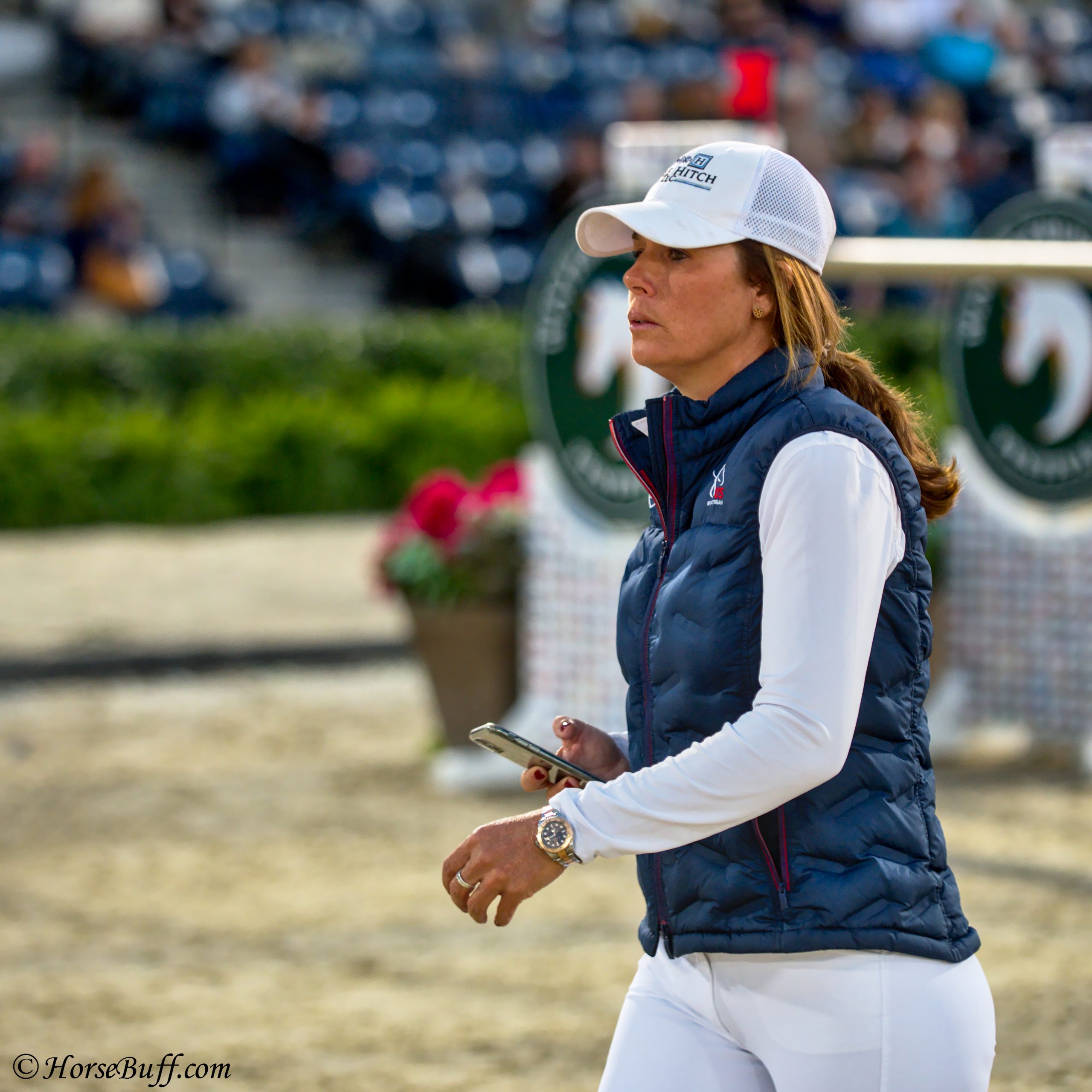 NICOLE SHAHINIAN-SIMPSON walking the course