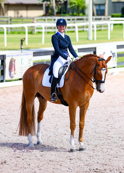 Signe Kirk Kristiansen (DEN) and Bonderman post a winning 71.25% in the Summit Farm FEI Prix St. Georges Future Challenge, scooping a ticket to the final in week 12.