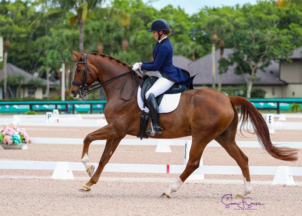 Balia records two high-scoring small tour wins in week six of the AGDF under grand prix rider Sarah Lockman.