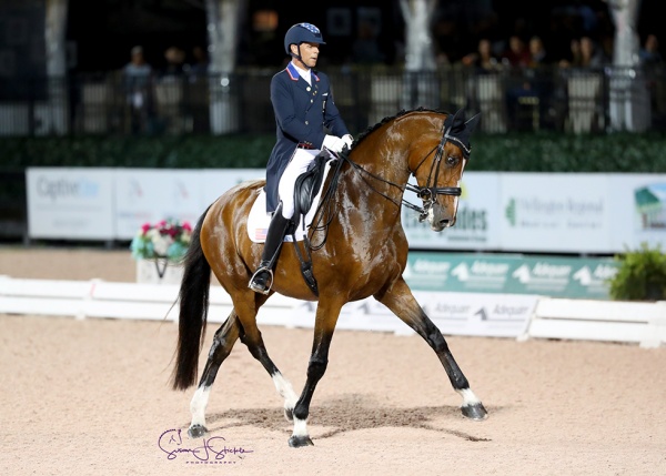  Steffen Peters and Suppenkasper stand unbeaten in their seven  international starts in 2020, this time topping the FEI Grand Prix,  presented by Palm Beach Equine Clinic with 76.239%.