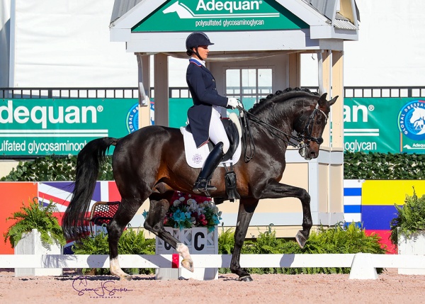 Adrienne Lyle (USA) and Salvino record a huge new personal best of over 80% in the FEI Grand Prix Special CDI4*, presented by Mission Control. 