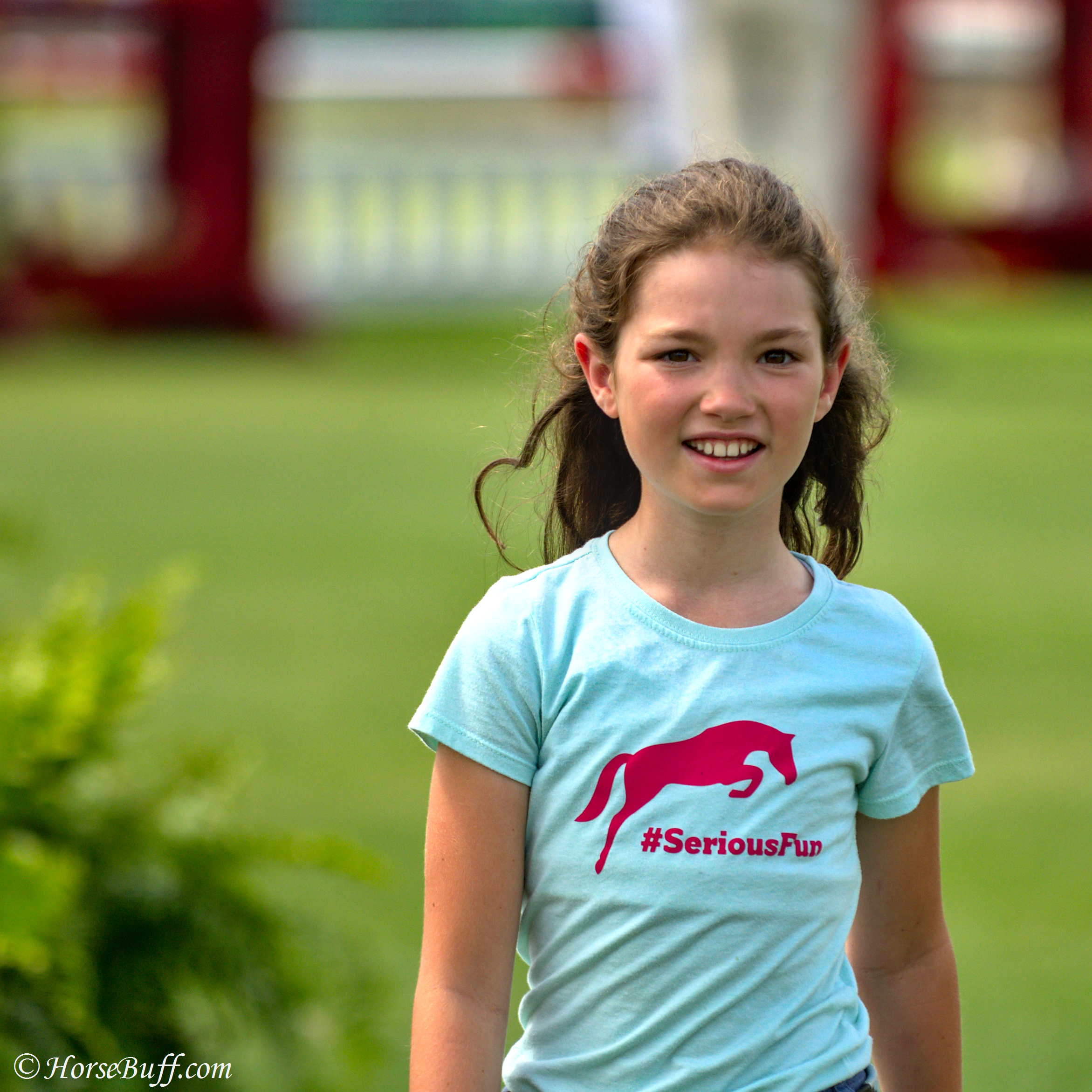 Future champion during the course walk.   © HorseBuff.com   