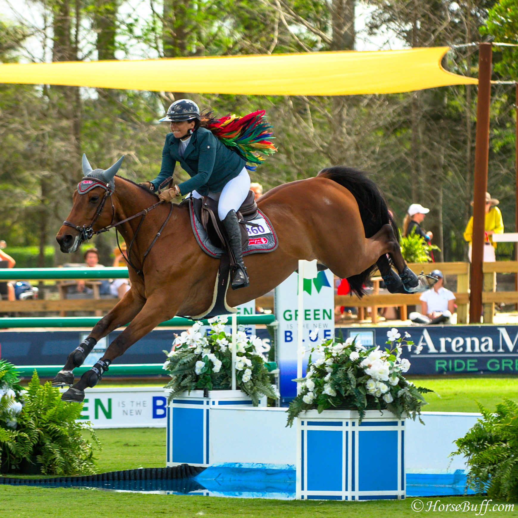 Dani G. Waldman  (ISR) and Queensland E took home the win in the $300,000 CSI5* CP Palm  Beach Masters Final.   © HorseBuff.com 