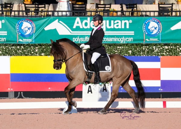 Maren Elise Fouche-Hanson rides the 25-year-old In My Feelings to the children’s champion title. ©SusanStickle.com