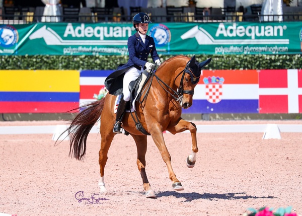 Natalia Bacariza Danguillecourt, the overall champion, scores just shy of 78% in the freestyle.