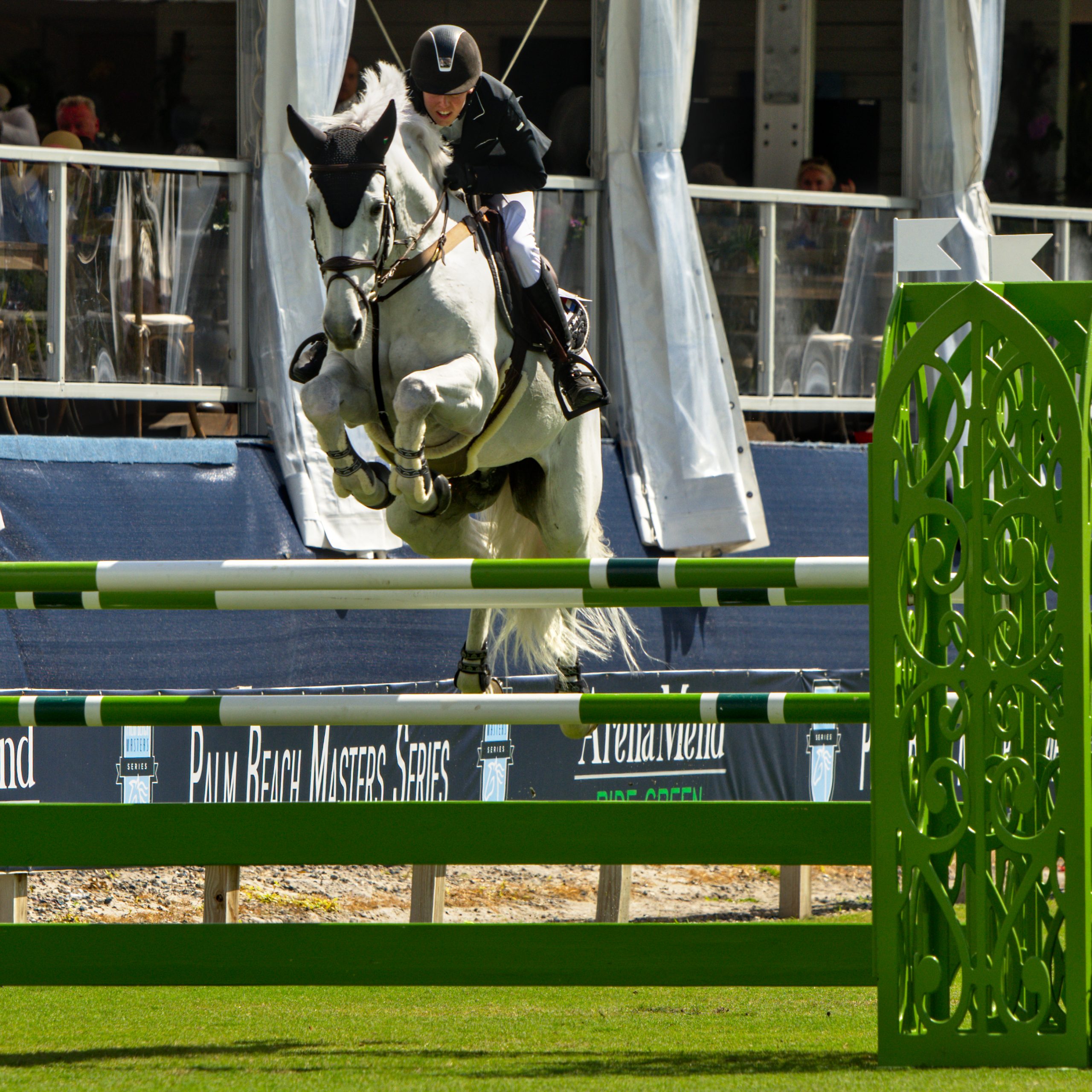 Lucas Porter (USA), C Hunter placed 3rd in class.    Photo © @showjumping247 