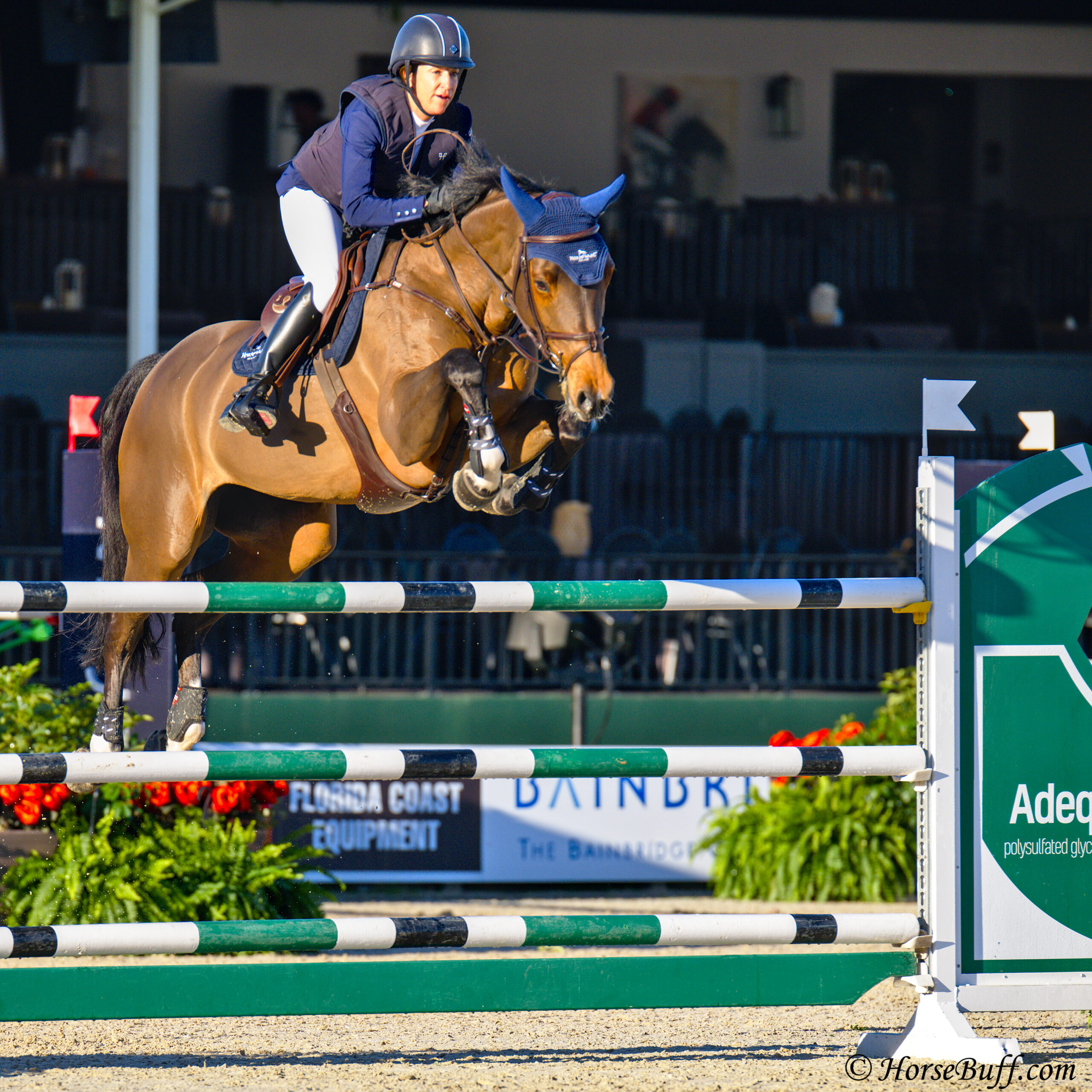 LAURA KRAUT and BISQUETTA place 3rd in the 1.45m Open Jumper (II2b) © HorseBuff.com