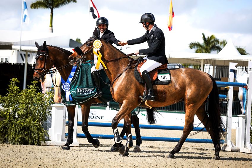 Jad Dana & ABC Quantum Cruise in the $39,000 Dover Saddlery CSI4* 1.50m © Cassidy Klein