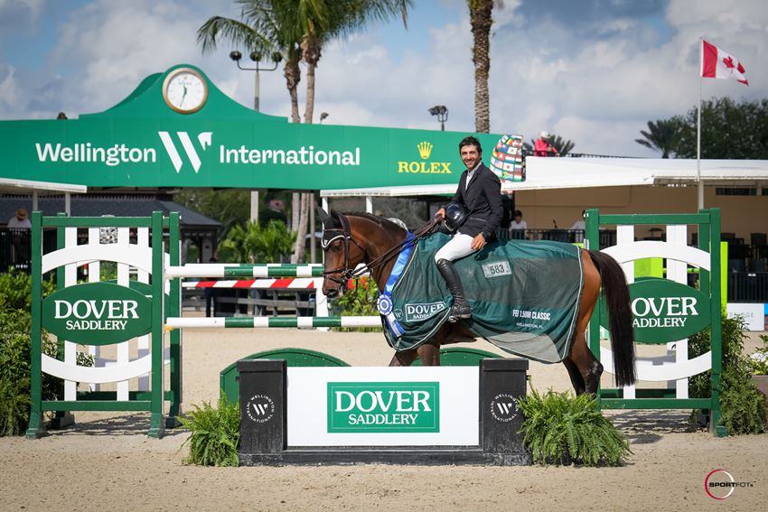 Jad Dana & ABC Quantum Cruise presented as winners in the $39,000 Dover Saddlery CSI4* 1.50m © Sportfot
        