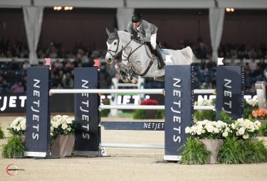 Christian Kukuk & Checker 47, winners of the NetJets CSI4* Grand Prix. Photo © Sportfot