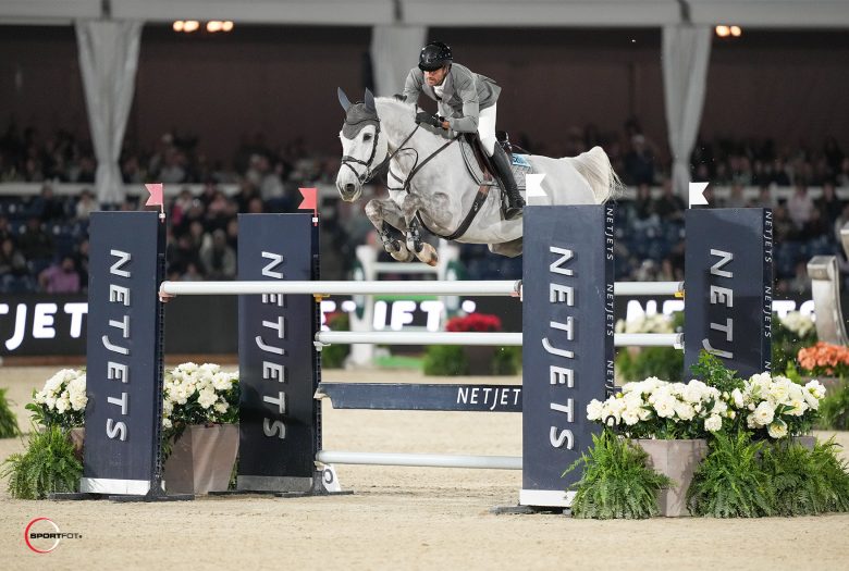 Christian Kukuk & Checker 47, winners of the NetJets CSI4* Grand Prix. Photo © Sportfot